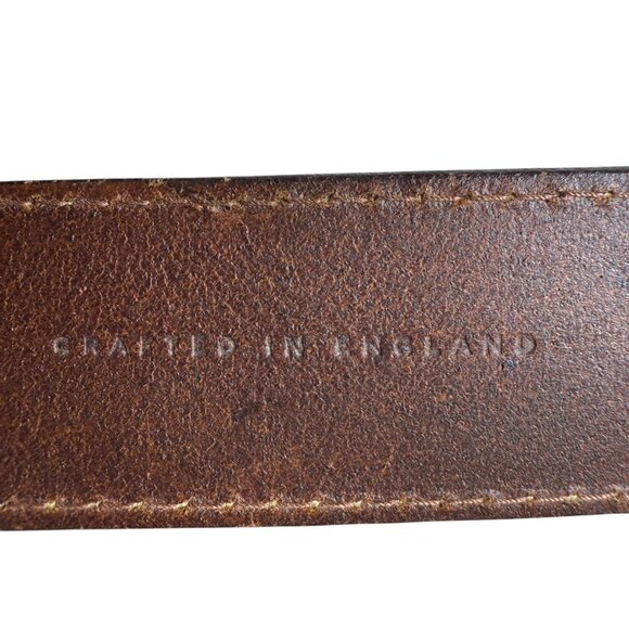 Cole Haan Brown Leather Channel Detailing Belt – Size 42 – EUC - Picture 7 of 12